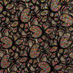Premium Metallic Embroidered Lace Fabric