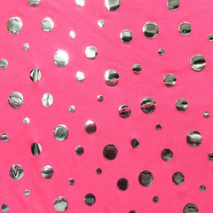 Novelty Foil Dot Mesh Fabric
