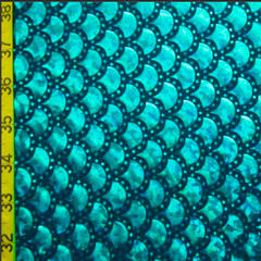 Holographic Mermaid Dot Pattern Spandex Fabric