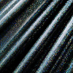 Hologram Foil Dot Stretch Spandex Fabric
