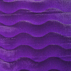 Holographic Wave Pattern Spandex Fabric