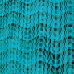 Holographic Wave Pattern Spandex Fabric