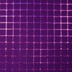 Checker Stretch Cotton Blend Fabric - 95% Cotton 5% Spandex - Breathable Mid-Weight Textile