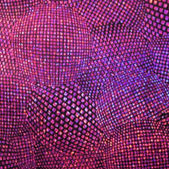 Holographic Square Dots Ball Pattern Spandex Fabric