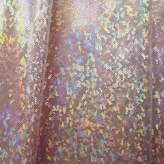 Solid Color Holographic Shattered Glass Spandex Fabric