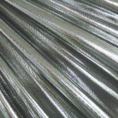 Metallic Laser Foil Dots Spandex Fabric
