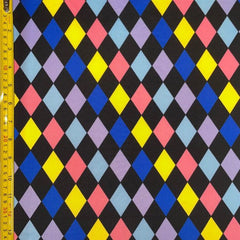 Rhombus Rhombus Shape Print Spandex Fabric