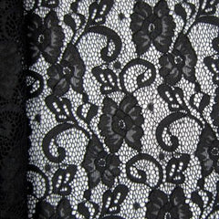 Stretch Floral Lace Fabric - YA-1415