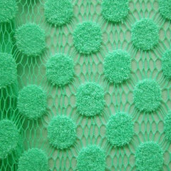Premium Terry Lace Fabric with Intricate Floral Pattern