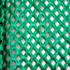 Metallic Punched Holes Spandex Fabric