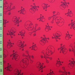 Premium Skull Print Mesh Fabric