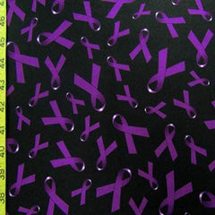 Fight For A Cure Print Spandex Fabric