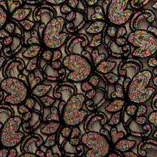 Premium Metallic Embroidered Lace Fabric
