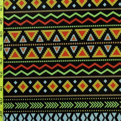 Handwoven Aztec Print Cotton Throw Blanket