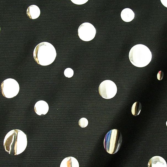 Novelty Foil Dot Mesh Fabric