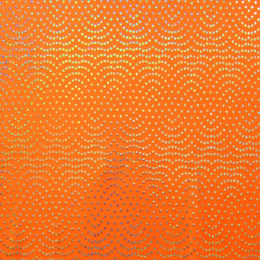 Hologram Reflective Stretch Fabric - 95% Polyester 5% Spandex Performance Material