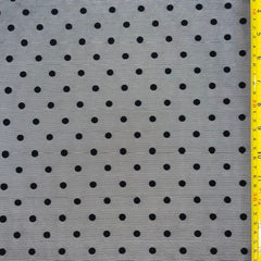 Polka Dot Mesh Mini Dress with Sheer Overlay