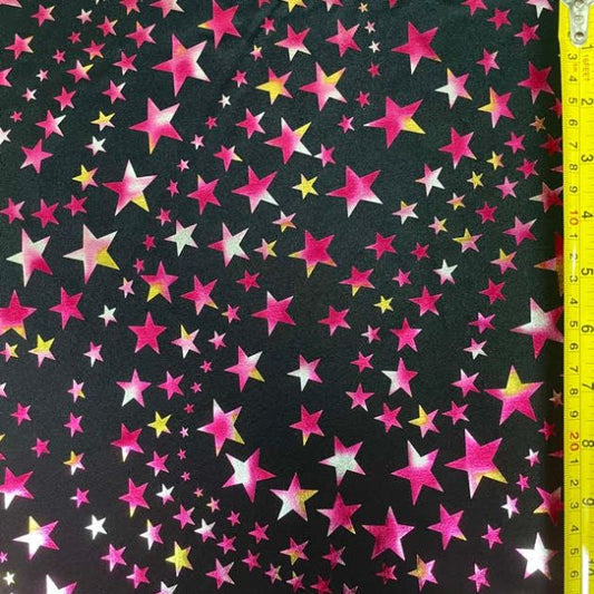 Metallic Stars Collection: Shimmering Celestial Fabric Series