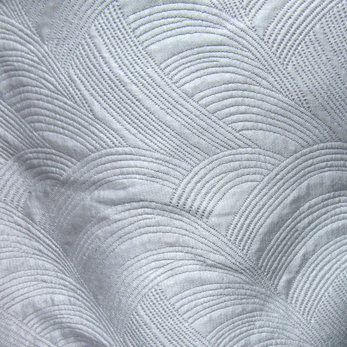 Heavy Brocade Fabric Silver 127-132cm Width BR-1008