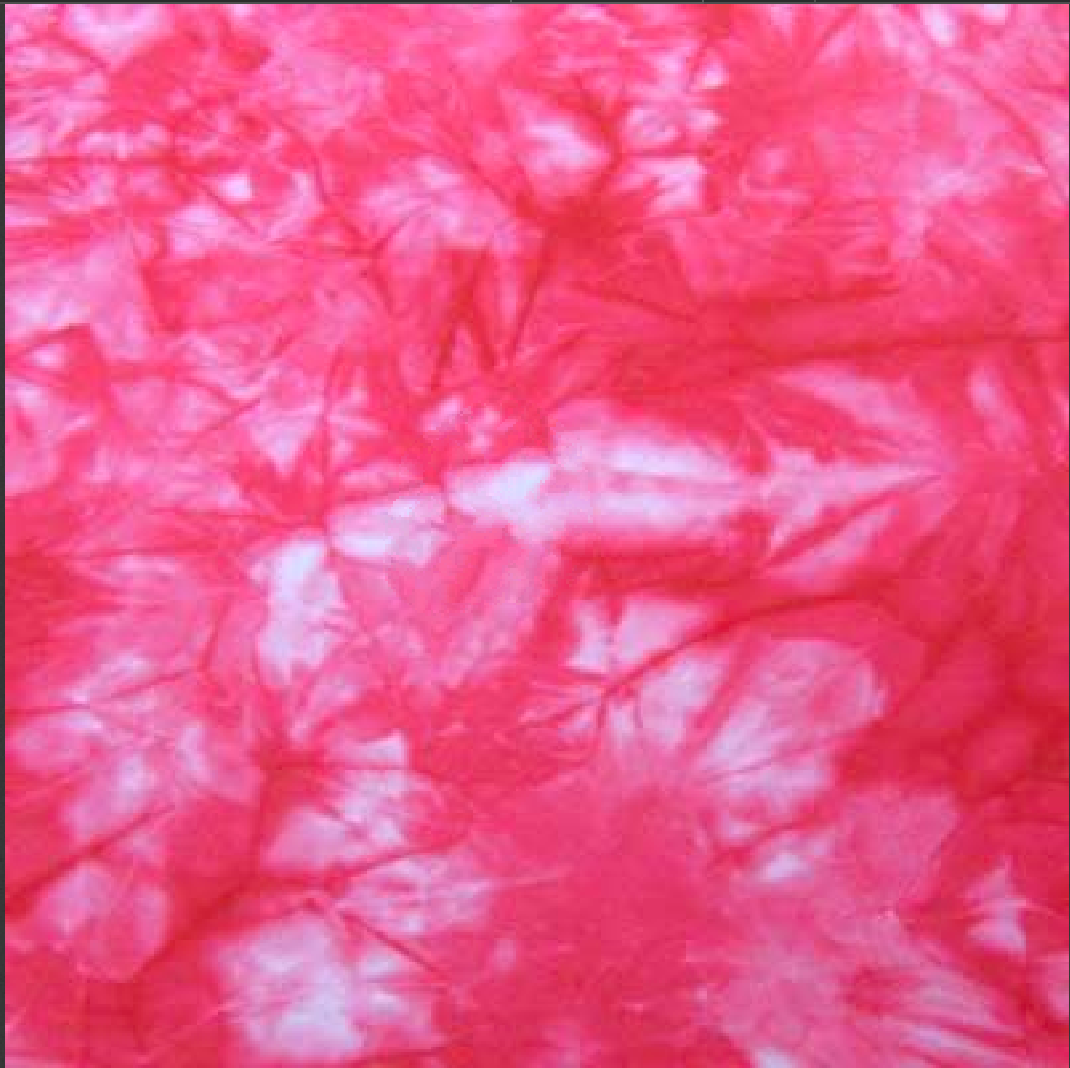 Tie dyed