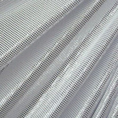 Metallic Laser Foil Dots Spandex Fabric