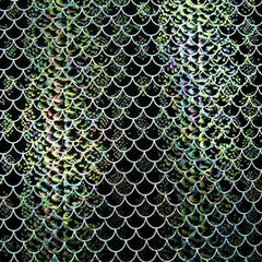 Holographic Fish Scale Spandex Fabric