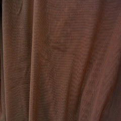Chocolate Solid Nylon Mesh Fabric (Sheer Mesh)