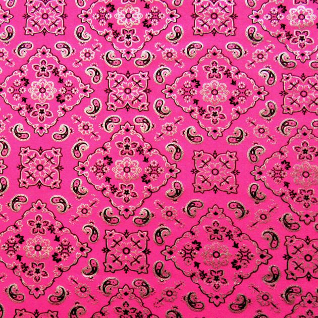 Bandana Print Spandex Fabric