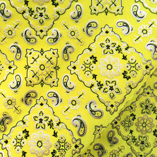 Bandana Print Spandex Fabric